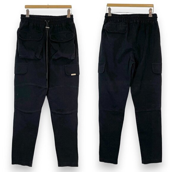 Black Cargo Pants Utility Streetwear Small - Picture 1 of 9